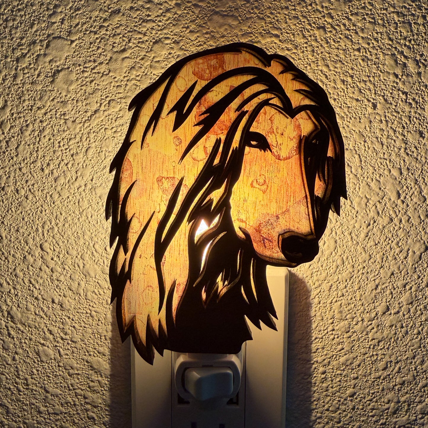 Wooden Pet Night Light – Multiple Dog Breeds & Animals Available