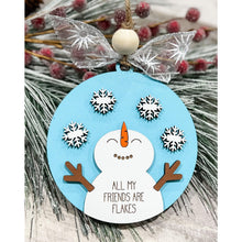 Load image into Gallery viewer, Personalized Snowman Ornament