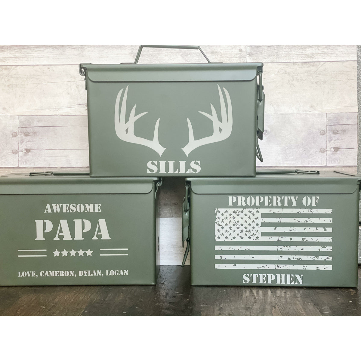 Personalized Metal Ammo Box