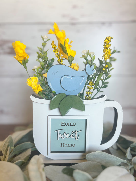 Interchangeable Mug Hugger Sets and Faux Mug