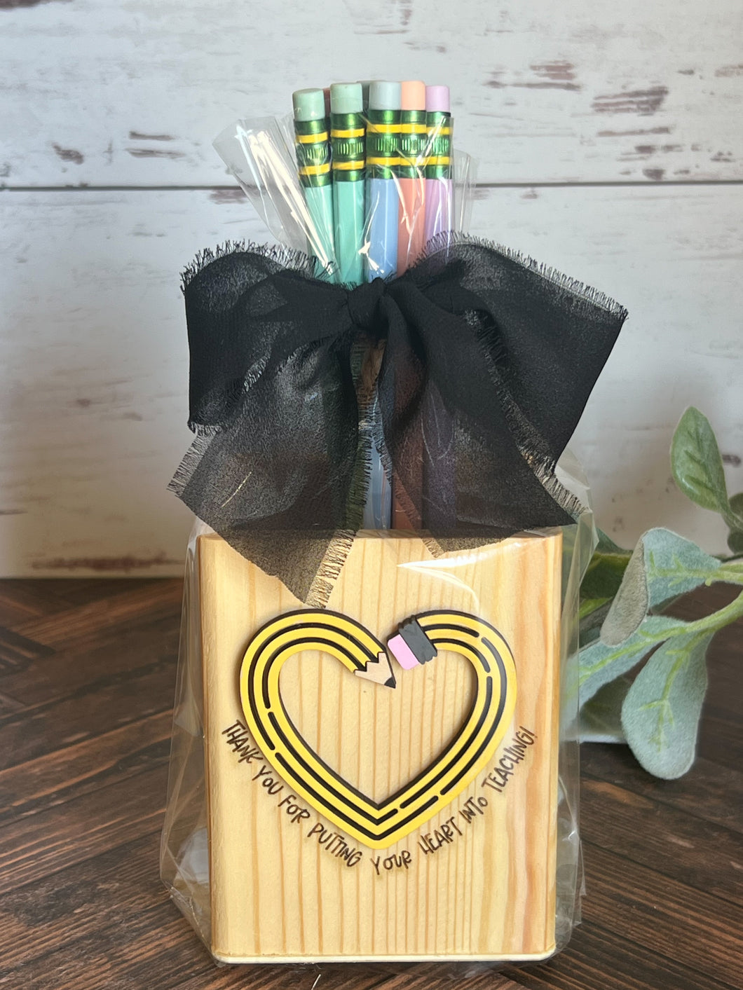 Teacher Pencil Holder Gift Set