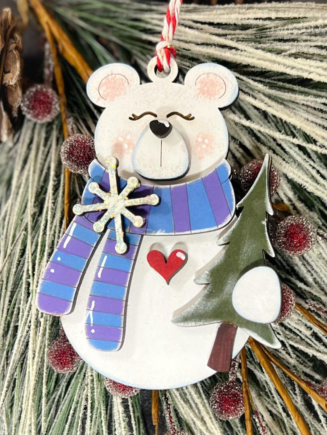 Cozy Winter Bear Ornament