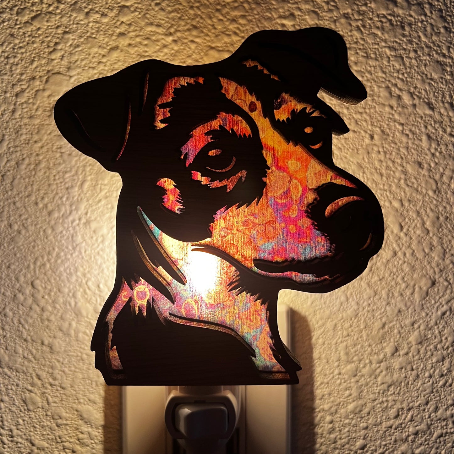 Wooden Pet Night Light – Multiple Dog Breeds & Animals Available