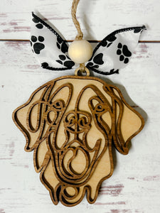 Doodle Art Dog Breed Ornament