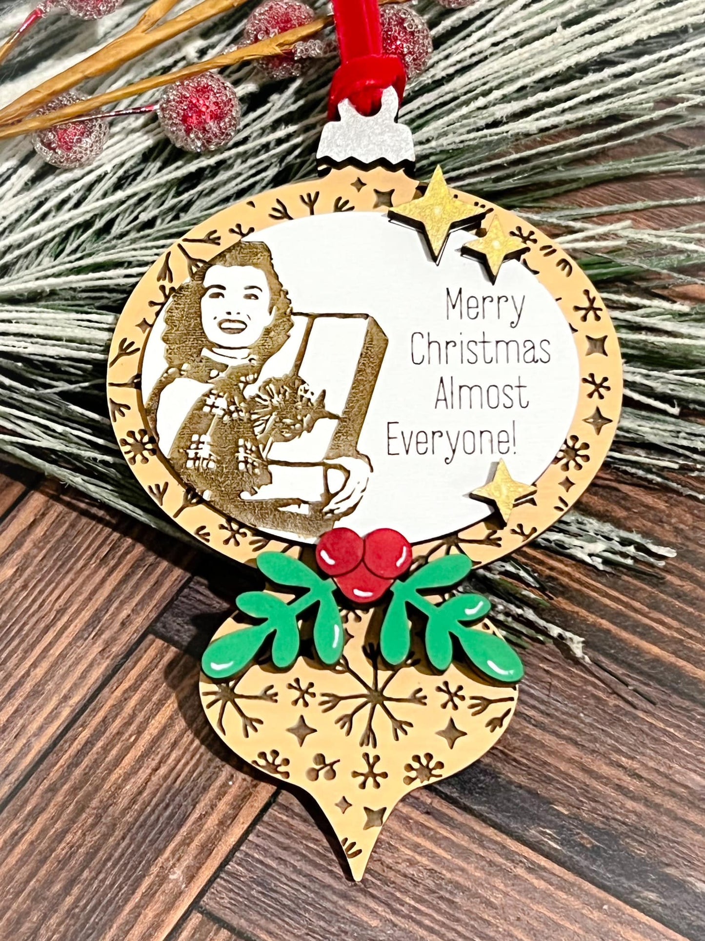 Vintage Style Snarky Ornament