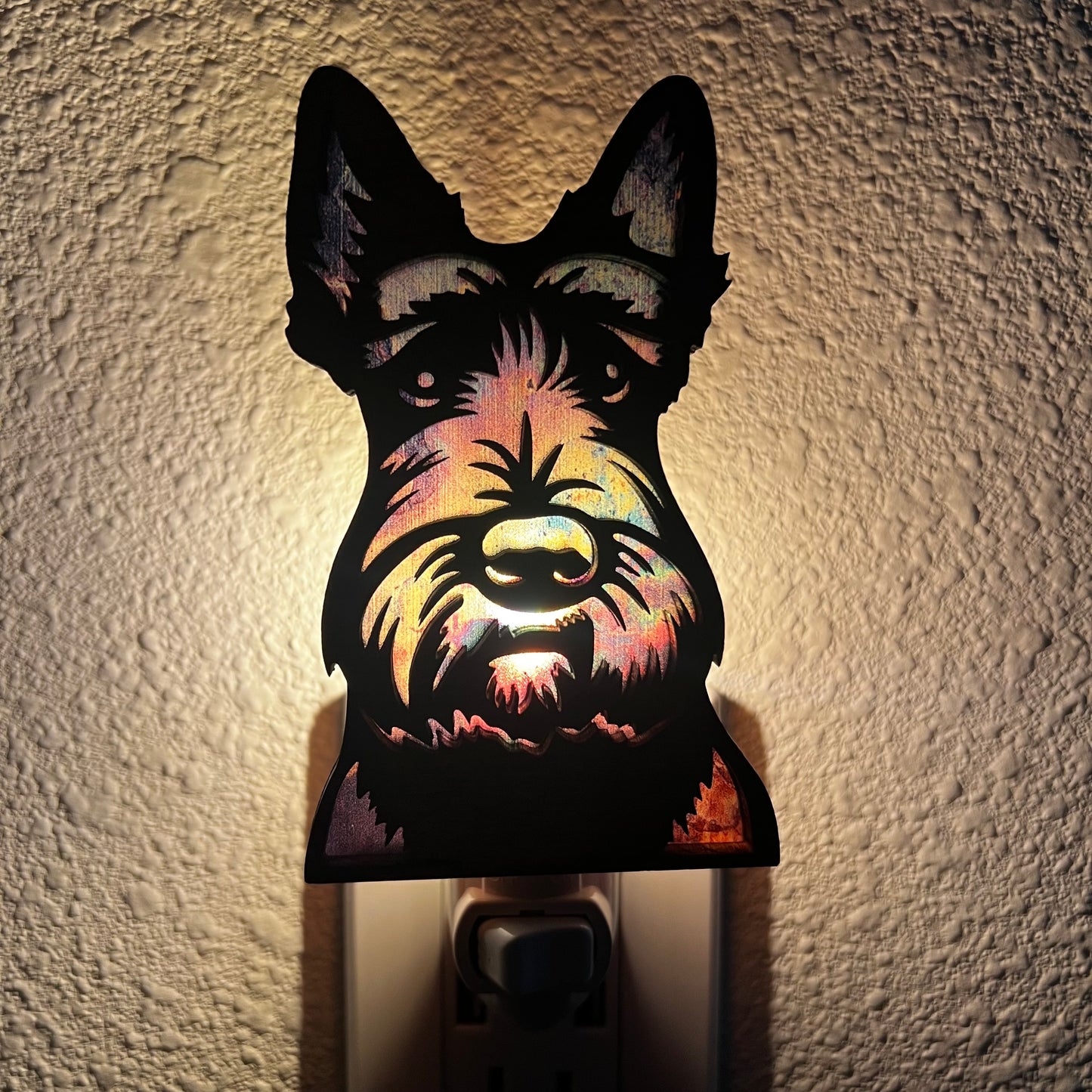 Wooden Pet Night Light – Multiple Dog Breeds & Animals Available