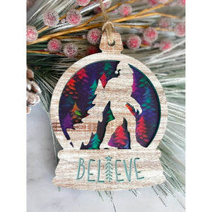 Believe Bigfoot Ornament