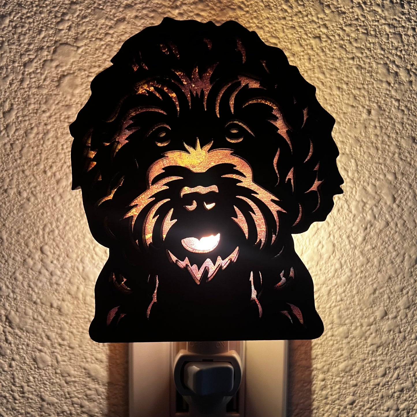 Wooden Pet Night Light – Multiple Dog Breeds & Animals Available