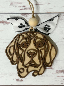 Doodle Art Dog Breed Ornament