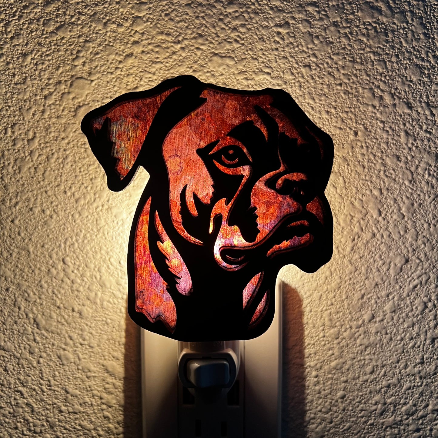 Wooden Pet Night Light – Multiple Dog Breeds & Animals Available