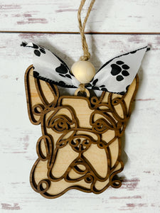 Doodle Art Dog Breed Ornament