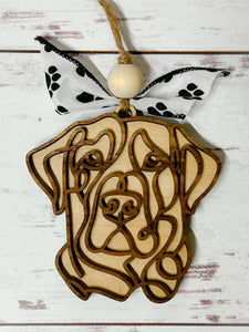 Doodle Art Dog Breed Ornament