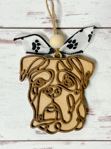 Doodle Art Dog Breed Ornament