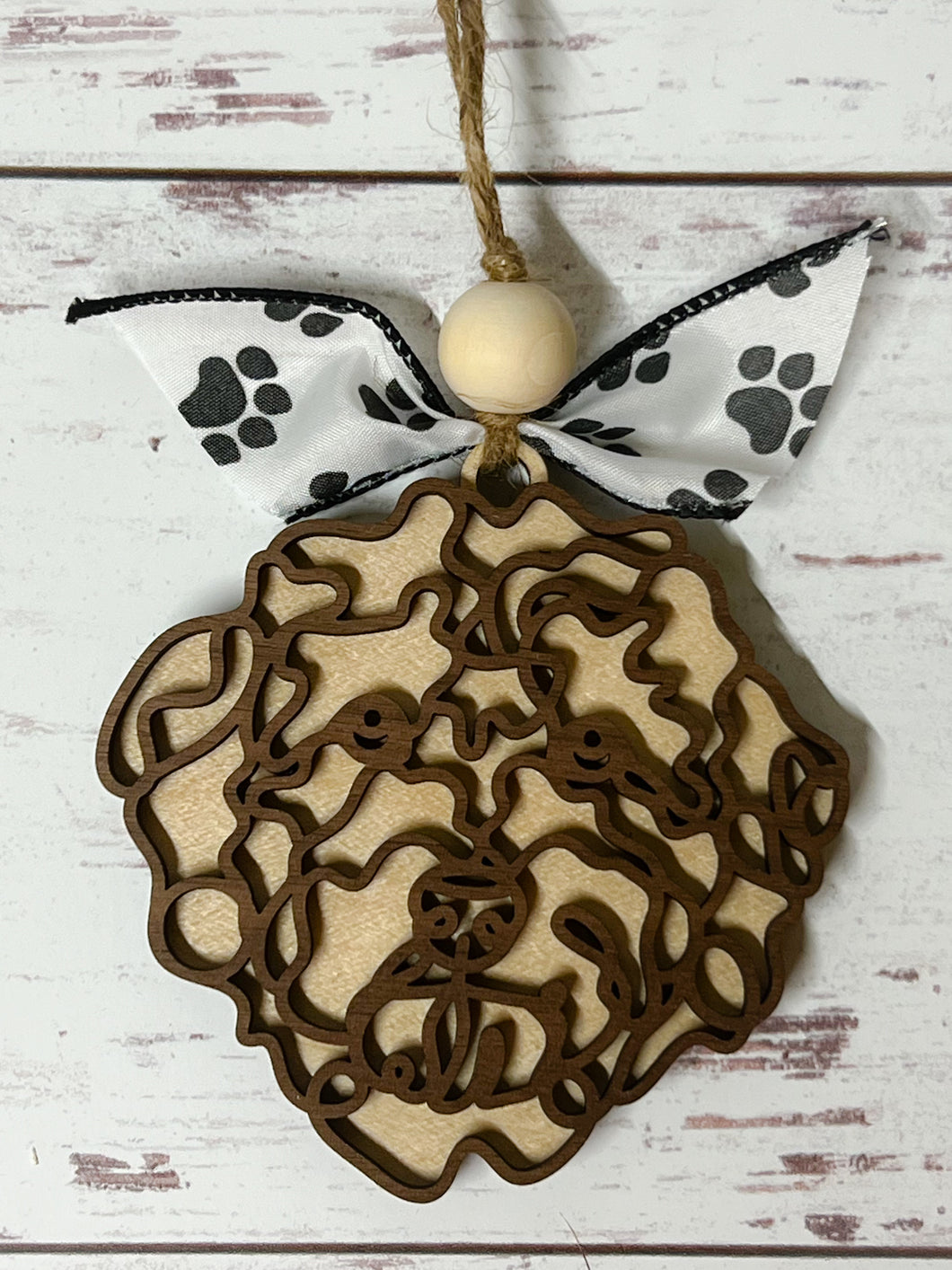 Doodle Art Dog Breed Ornament