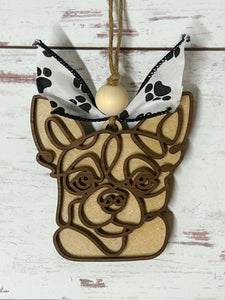 Doodle Art Dog Breed Ornament