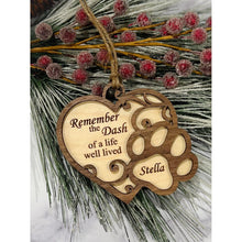 Load image into Gallery viewer, Remember the Dash Memorial Ornament