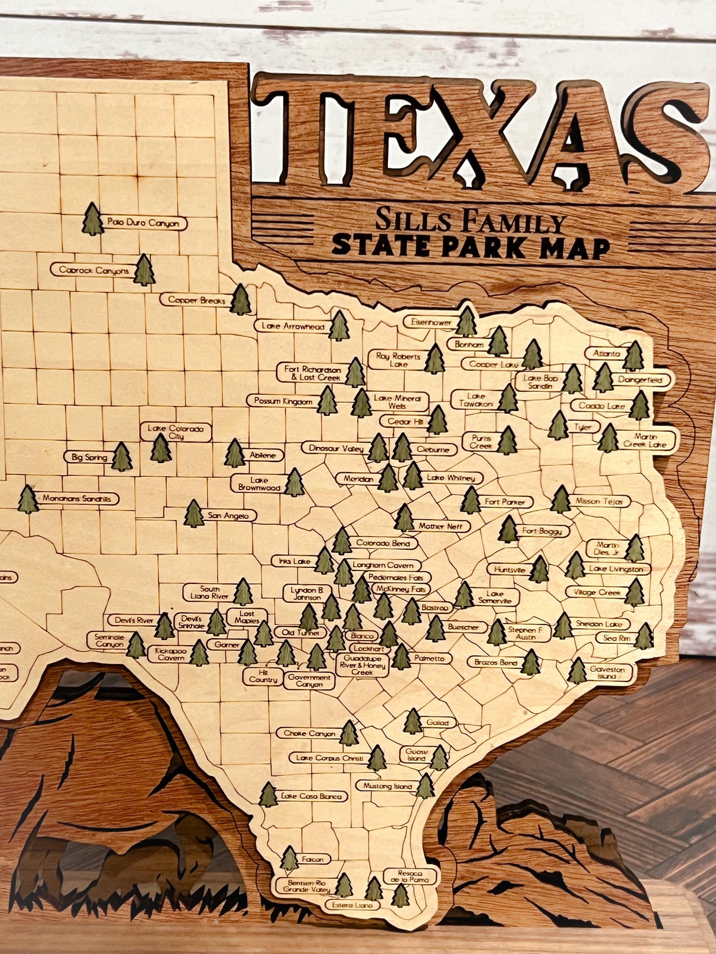 Texas State Park Map