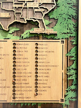 Load image into Gallery viewer, Personalized National Park Tracker Map with List