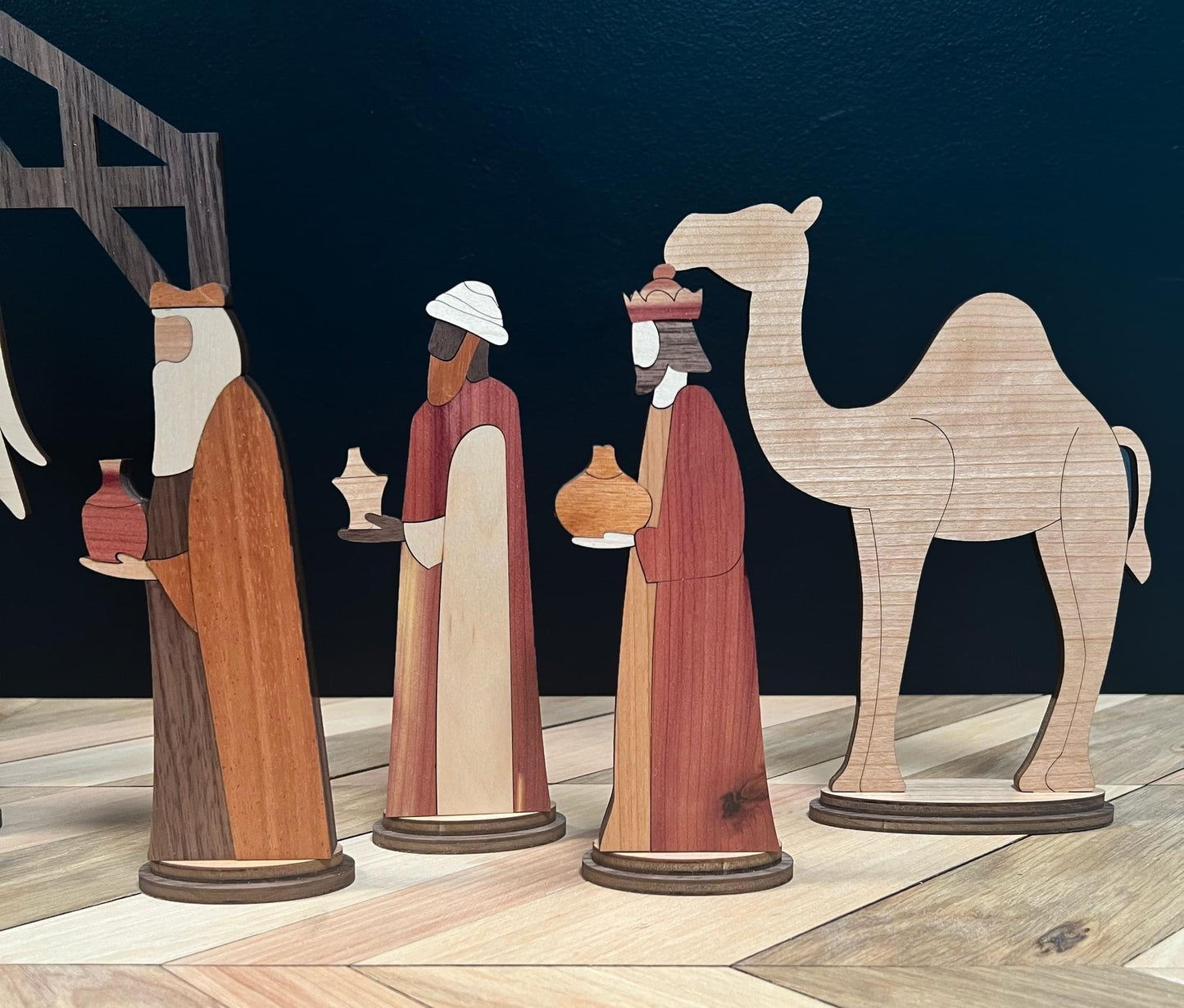 Wood Nativity Set