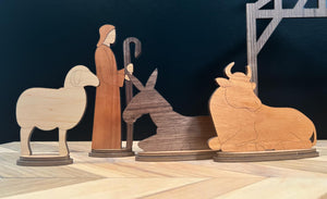 Wood Nativity Set