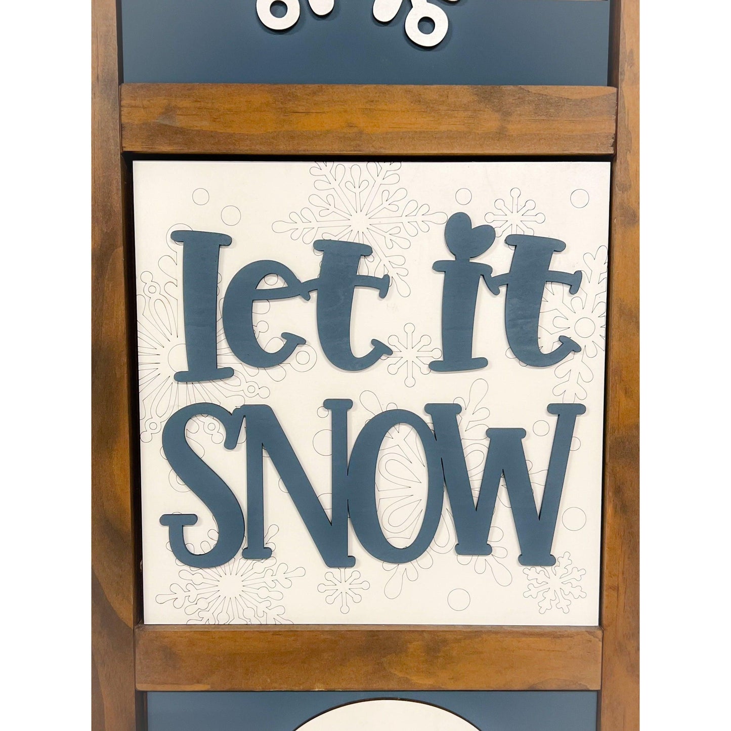 Interchangeable Porch Ladder Sign and Inserts