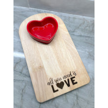 Load image into Gallery viewer, All You Need is Love Charcuterie Board