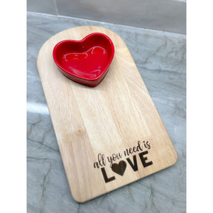 All You Need is Love Charcuterie Board
