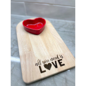 All You Need is Love Charcuterie Board