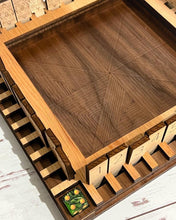 Load image into Gallery viewer, Shut the Box Game on a rustic wood background