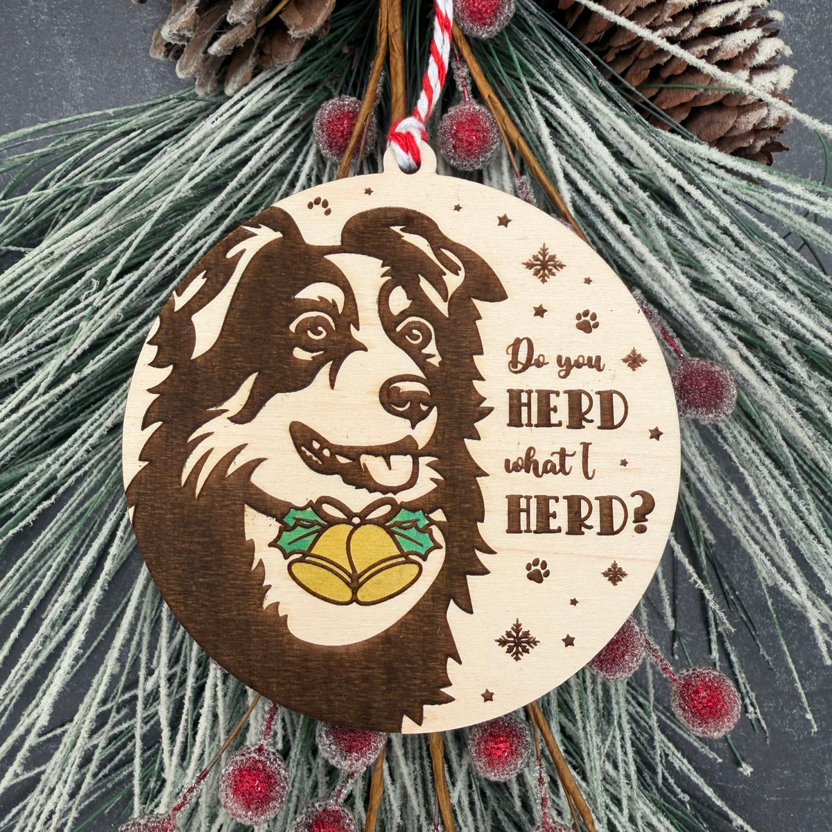 Retro Funny Dog Breed Ornament