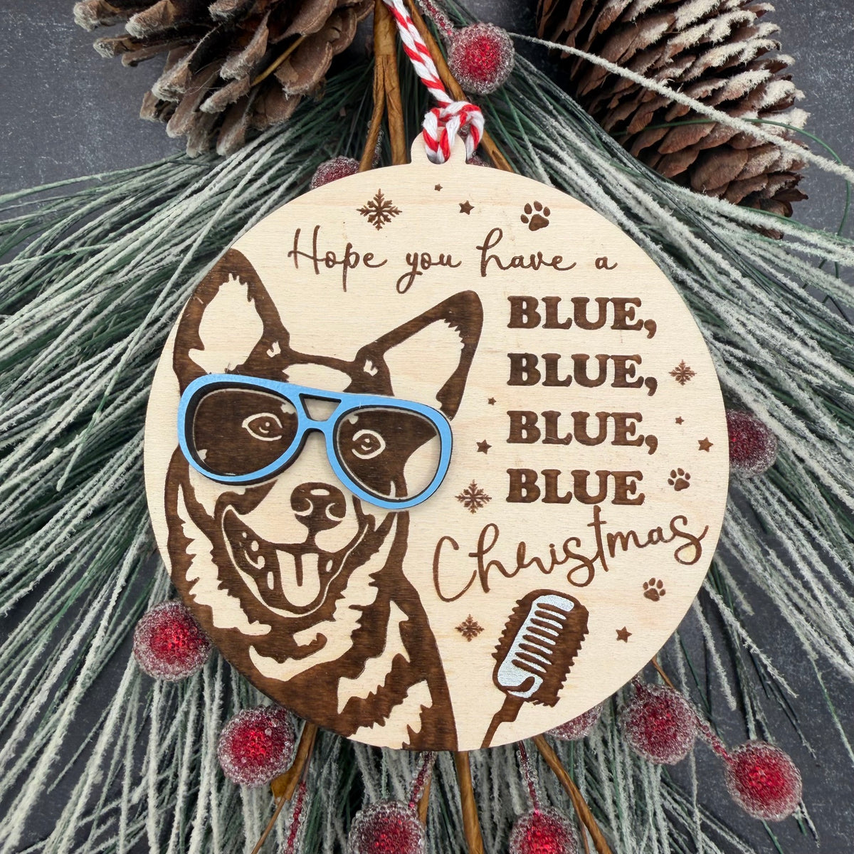 Retro Funny Dog Breed Ornament