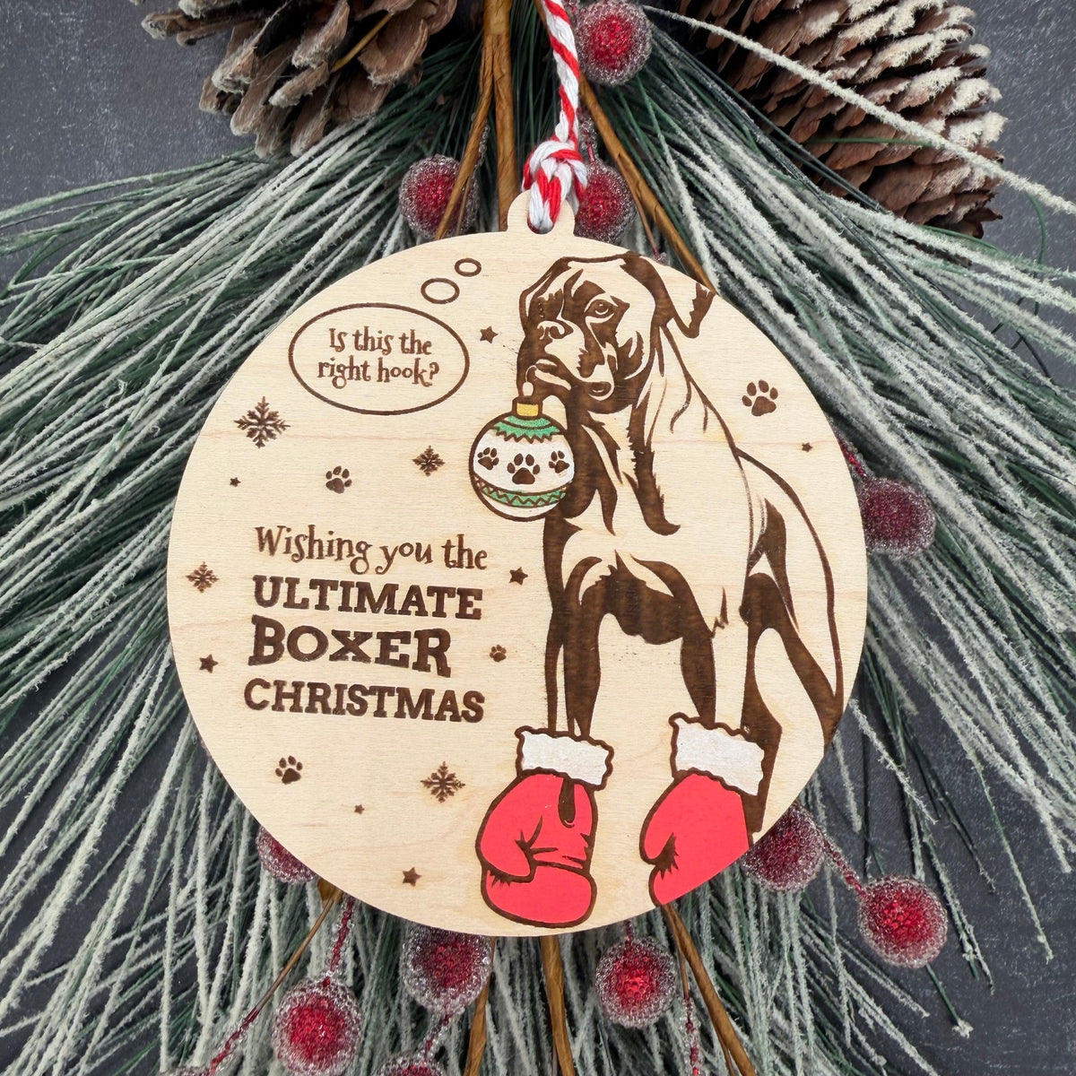 Retro Funny Dog Breed Ornament