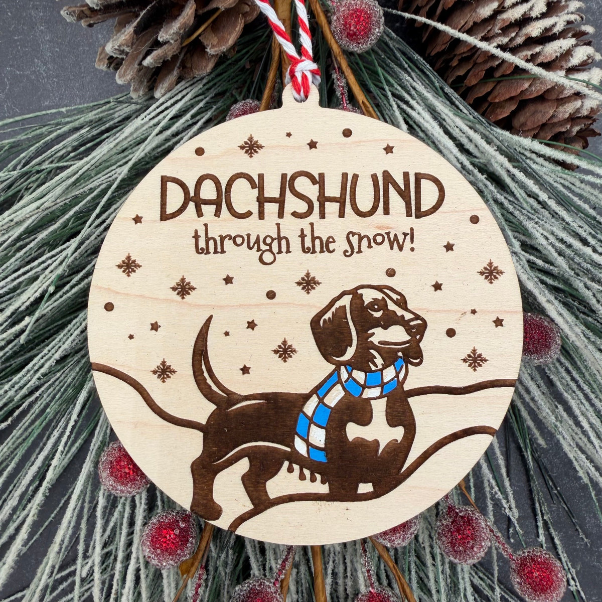 Retro Funny Dog Breed Ornament