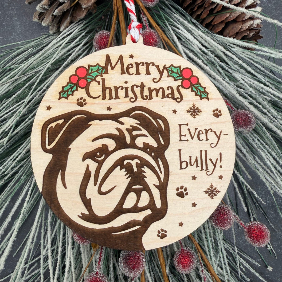 Retro Funny Dog Breed Ornament