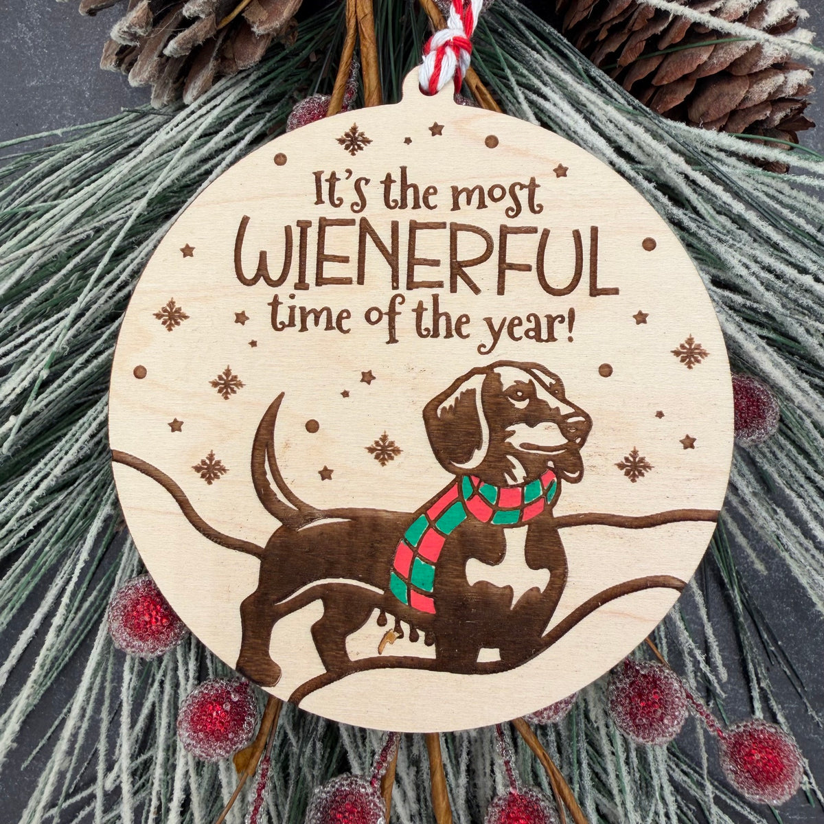 Retro Funny Dog Breed Ornament