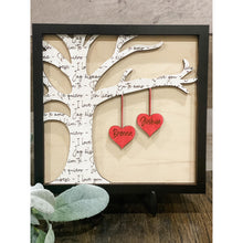 Load image into Gallery viewer, Personalized Tree of Love Sign