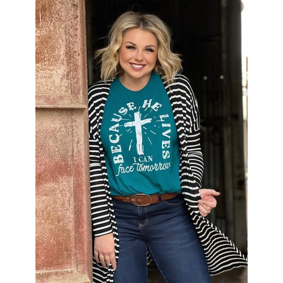 Because He Lives Graphic T-shirt