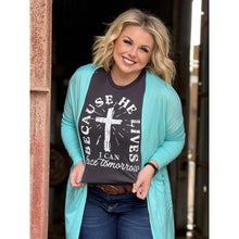 Load image into Gallery viewer, Because He Lives Graphic T-shirt