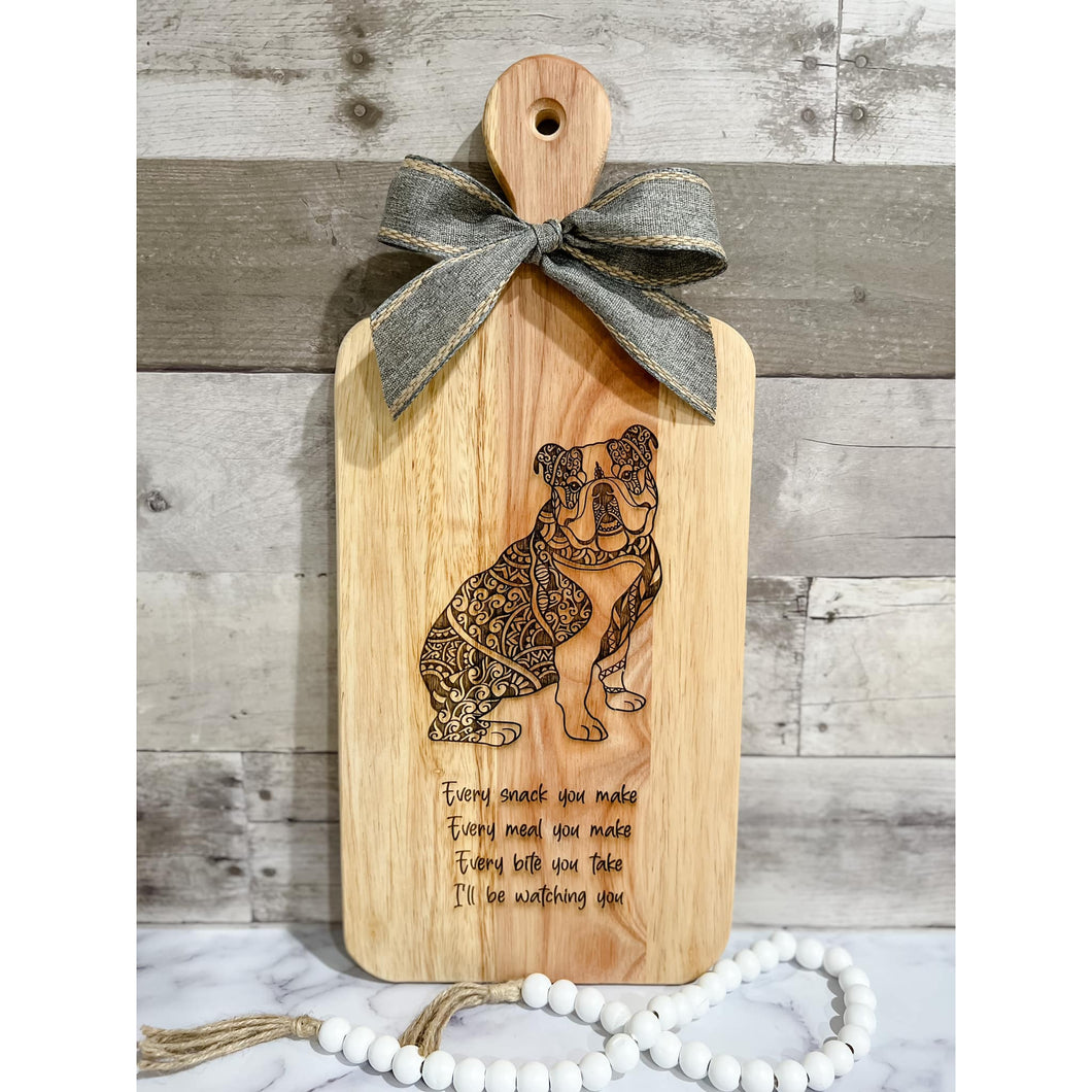 English Bulldog Cutting Board