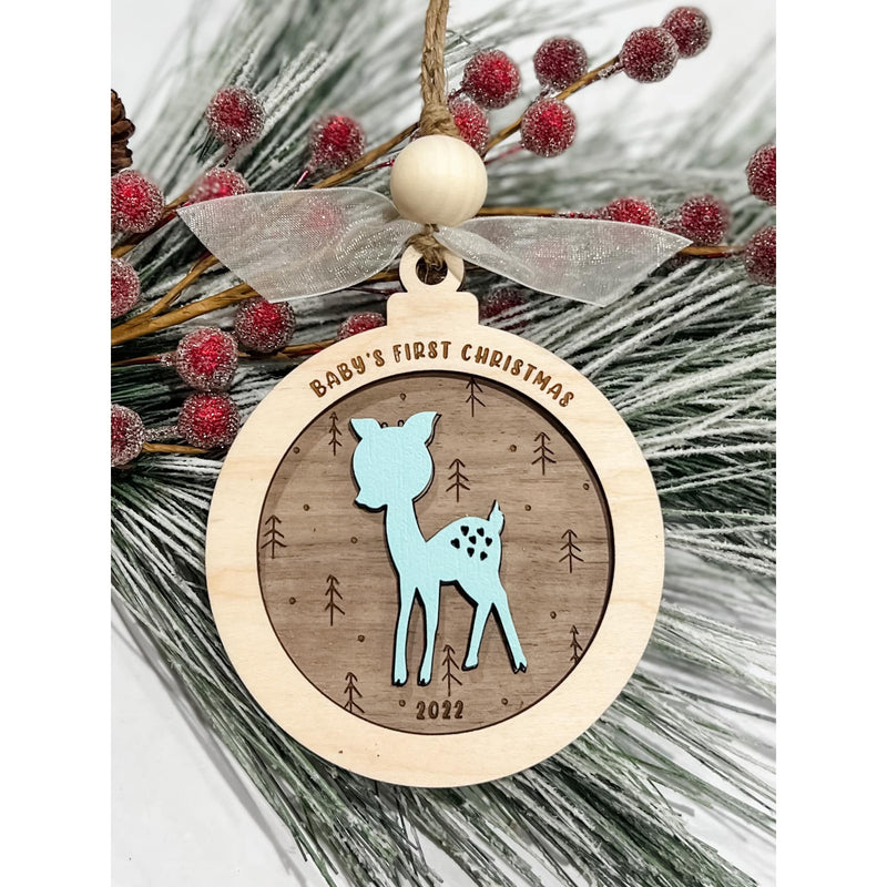 Baby’s First Christmas Baby Deer Ornament