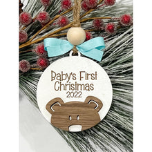 Load image into Gallery viewer, Baby’s First Christmas Bear Ornaments