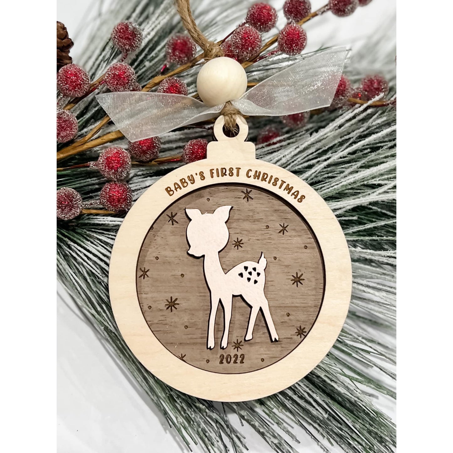 Baby’s First Christmas Baby Deer Ornament