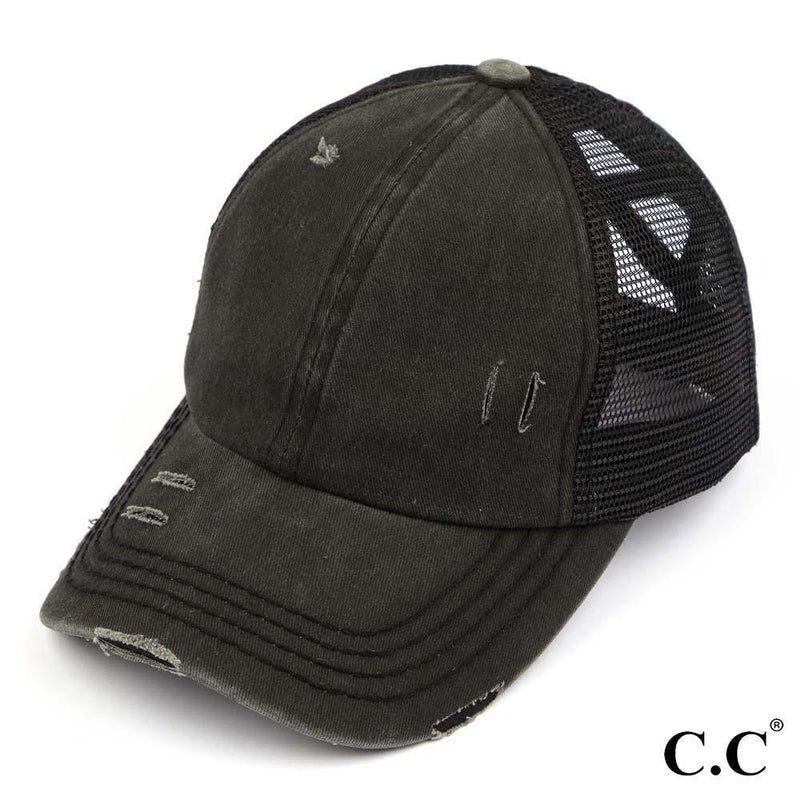 C.C. Brand Criss Cross Ponytail Hat