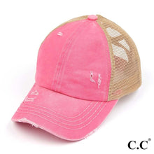 Load image into Gallery viewer, C.C. Brand Criss Cross Ponytail Hat