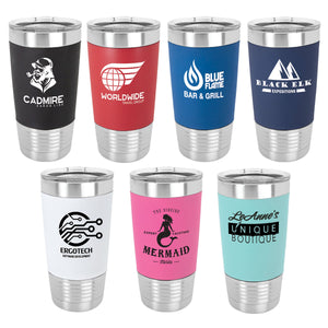 Personalized Mountain 20 oz Tumbler with Silicone Grip