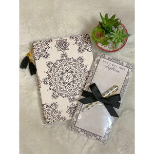 Black Mandala Notepad & Journal-Stella's Shabby Boutique