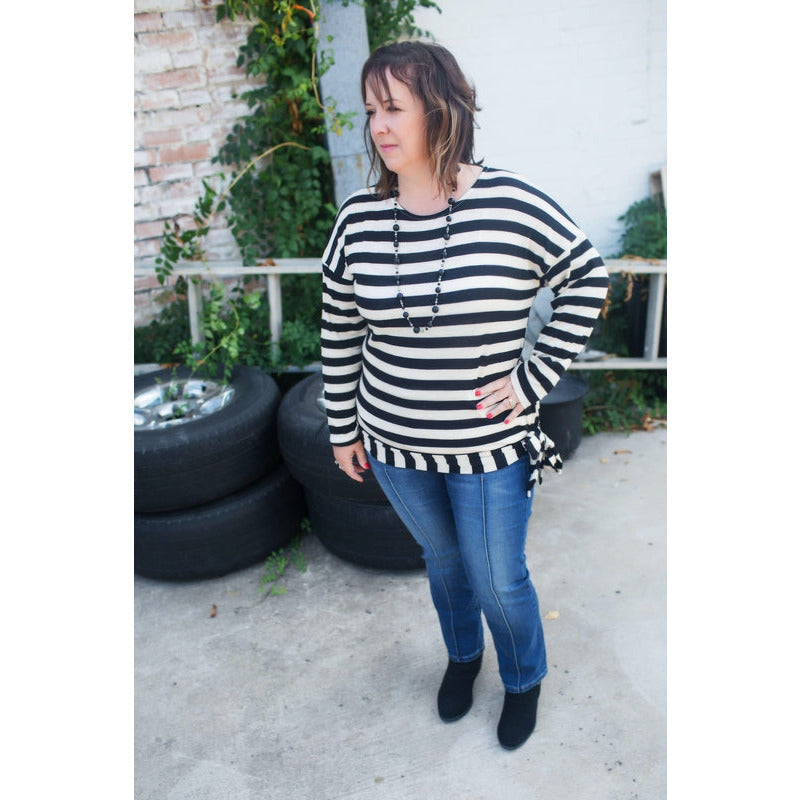 Can’t Help Falling in Love Stripped Top-Stella's Shabby Boutique