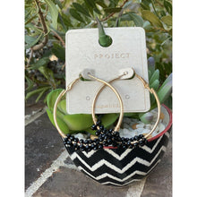 Load image into Gallery viewer, Crystal Wrap Gold Hoop Earrings-Stella&#39;s Shabby Boutique