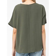 Load image into Gallery viewer, Olive V-Neck Top