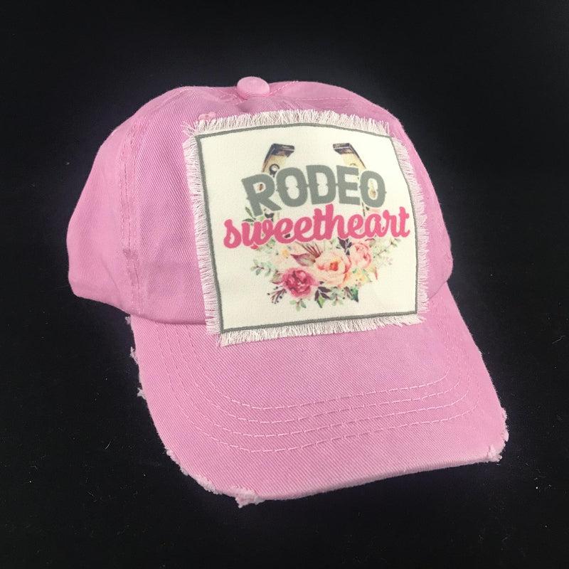 Girls Rodeo Sweetheart Youth Baseball Hat - Stella's Shabby Boutique